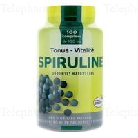 Spiruline tonus et vitalit&eacute; 500mg bio 300 comprimes