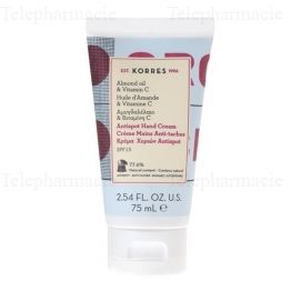 KORRES Cr&egrave;me mains - Anti-taches tube 75ml