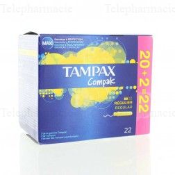 Tampons Compak R&eacute;gulier lot de 22
