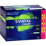 Tampons Compak super - bo&icirc;te de 22 tampons