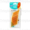 Brossettes interdentaires avec manche 0.45mm x6