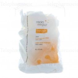 TETRAPAD Le Soin &agrave; l'&eacute;tat Pur toilette douceur rectangles de coton