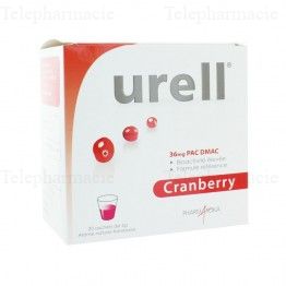 Urell Cranberry go&ucirc;t Framboise 20 sachets