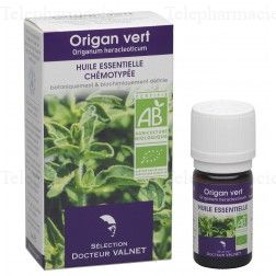 DOCTEUR VALNET Huile essentielle d&rsquo;origan vert bio flacon 5ml