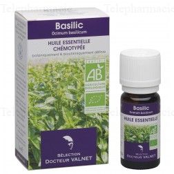 DOCTEUR VALNET Huile essentielle de basilic bio flacon 10ml