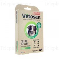 VETOSAN Collier R&eacute;pulsif pour chien 68cm