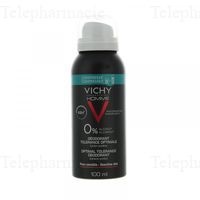 VICHY Homme d&eacute;odorant tol&eacute;rance optimale 0% alcool spray 100ml