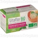 VITAFLOR BIO Tisane br&ucirc;le-graisses go&ucirc;t ananas 18 sachets