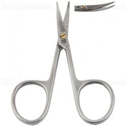 Ciseaux &agrave; Peaux Lames Courbes Inox Tremp&eacute;